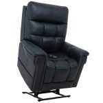 Pride Mobility VivaLift Radiance PLR-3955 lift chair in black with ergonomic design and power remote