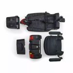 Buzzaround LT 3-Wheel scooter disassembled into five lightweight pieces for easy transport