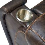 Built-in stainless cup holder on Golden Titan Medium 2 lift chair