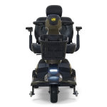 Golden Companion HD mobility scooter front view with large basket and LED headlights